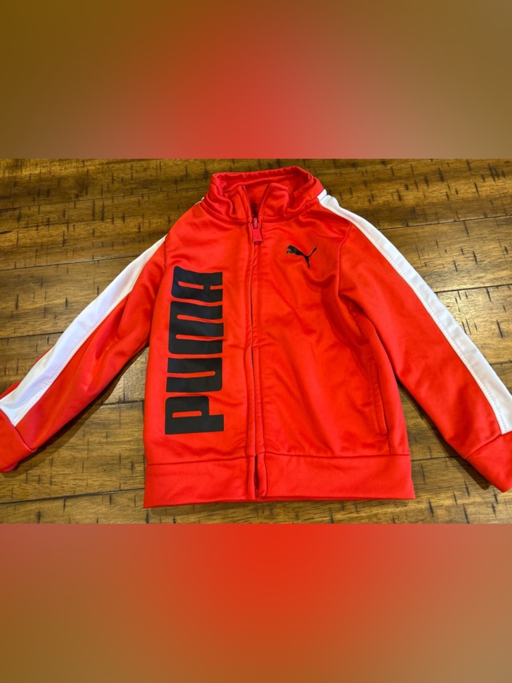 Puma Bright Red Athletic Zip Up